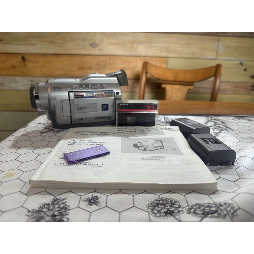 Samsung SCD23 MiniDV Video Camcorder Digital Bundle - Includes Charger, Battery